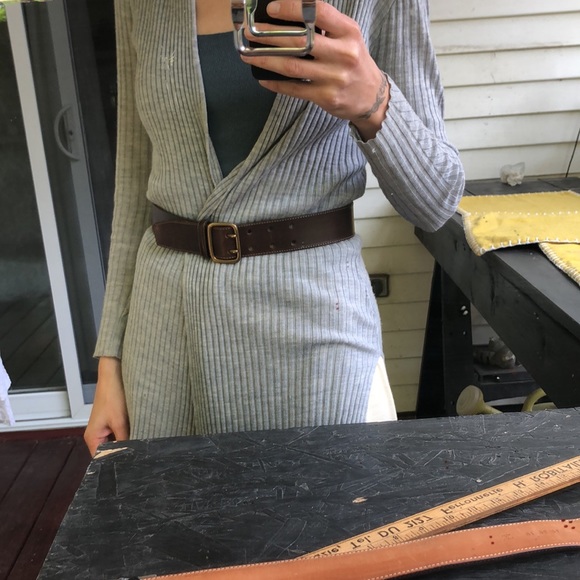 LEATHER BELT - Barneys New York - Picture 4 of 4